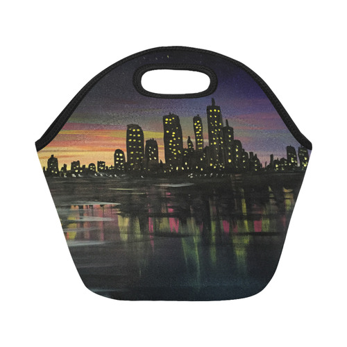 City Lights Neoprene Lunch Bag/Small (Model 1669)