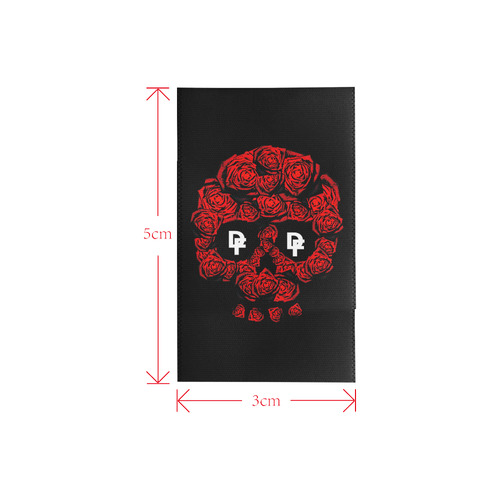 DF Rose Skull Logo Private Brand Tag on Shower Curtain (3cm X 5cm)