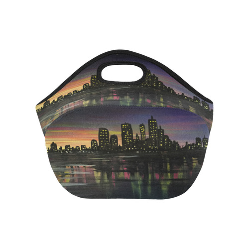 City Lights Neoprene Lunch Bag/Small (Model 1669)