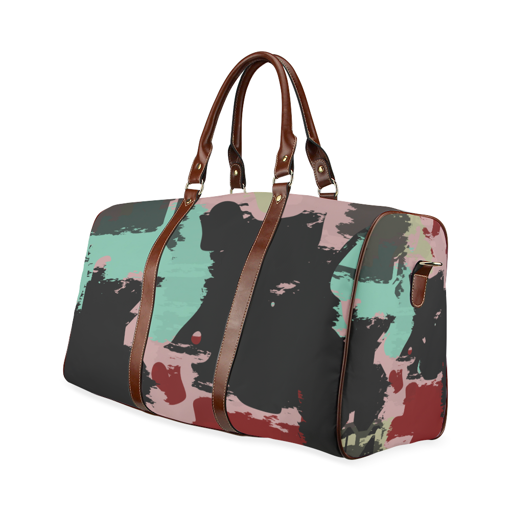 Retro colors texture Waterproof Travel Bag/Small (Model 1639)