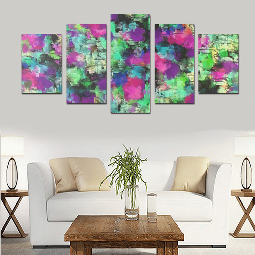 Blended texture Canvas Print Sets D (No Frame)