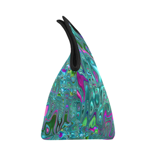 melted fractal 1C by JamColors Neoprene Lunch Bag/Small (Model 1669)