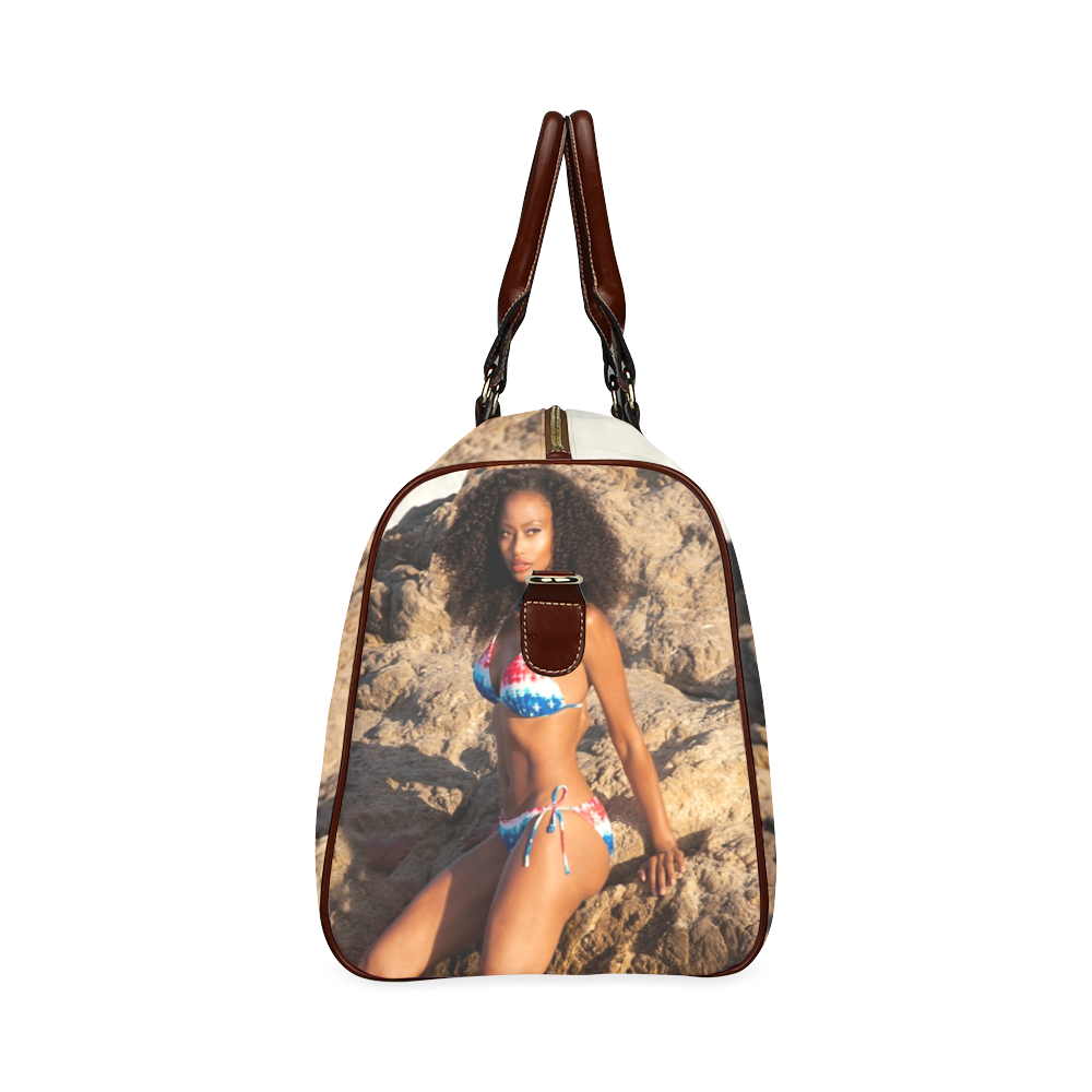4th of July girl. Waterproof Travel Bag/Small (Model 1639)