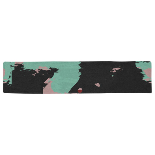 Retro colors texture Table Runner 16x72 inch