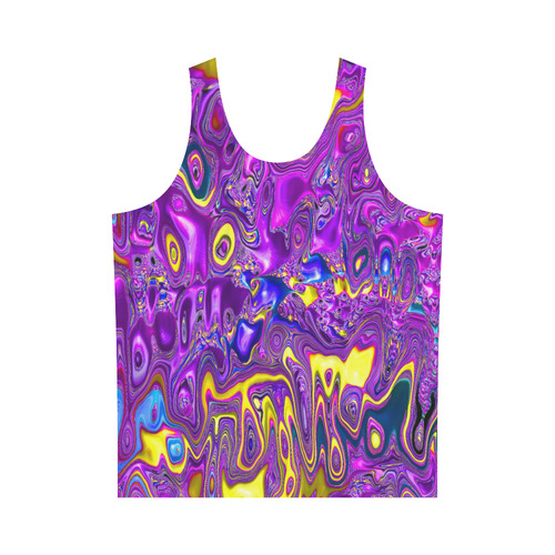 melted fractal 1A by JamColors All Over Print Tank Top for Men (Model T43)