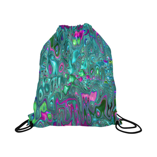melted fractal 1C by JamColors Large Drawstring Bag Model 1604 (Twin Sides)  16.5"(W) * 19.3"(H)