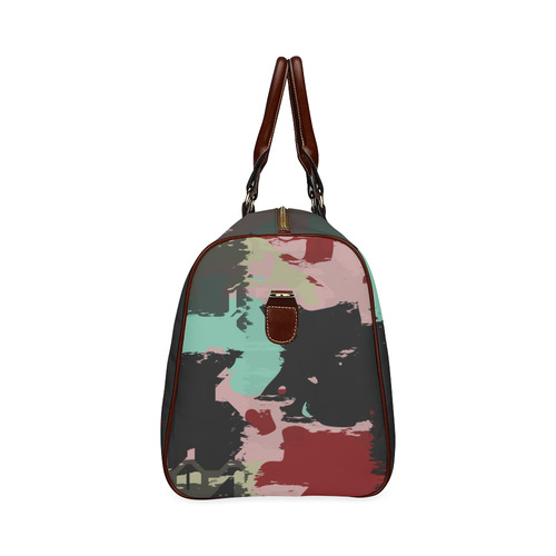 Retro colors texture Waterproof Travel Bag/Small (Model 1639)