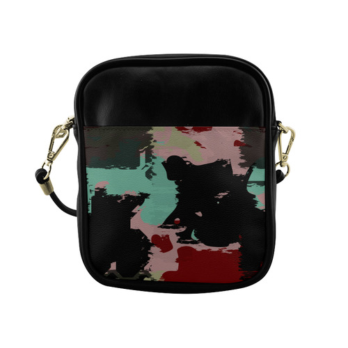 Retro colors texture Sling Bag (Model 1627)