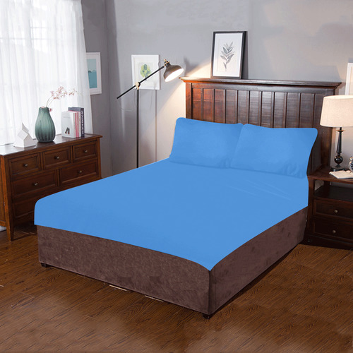 Beautiful Blue 3-Piece Bedding Set