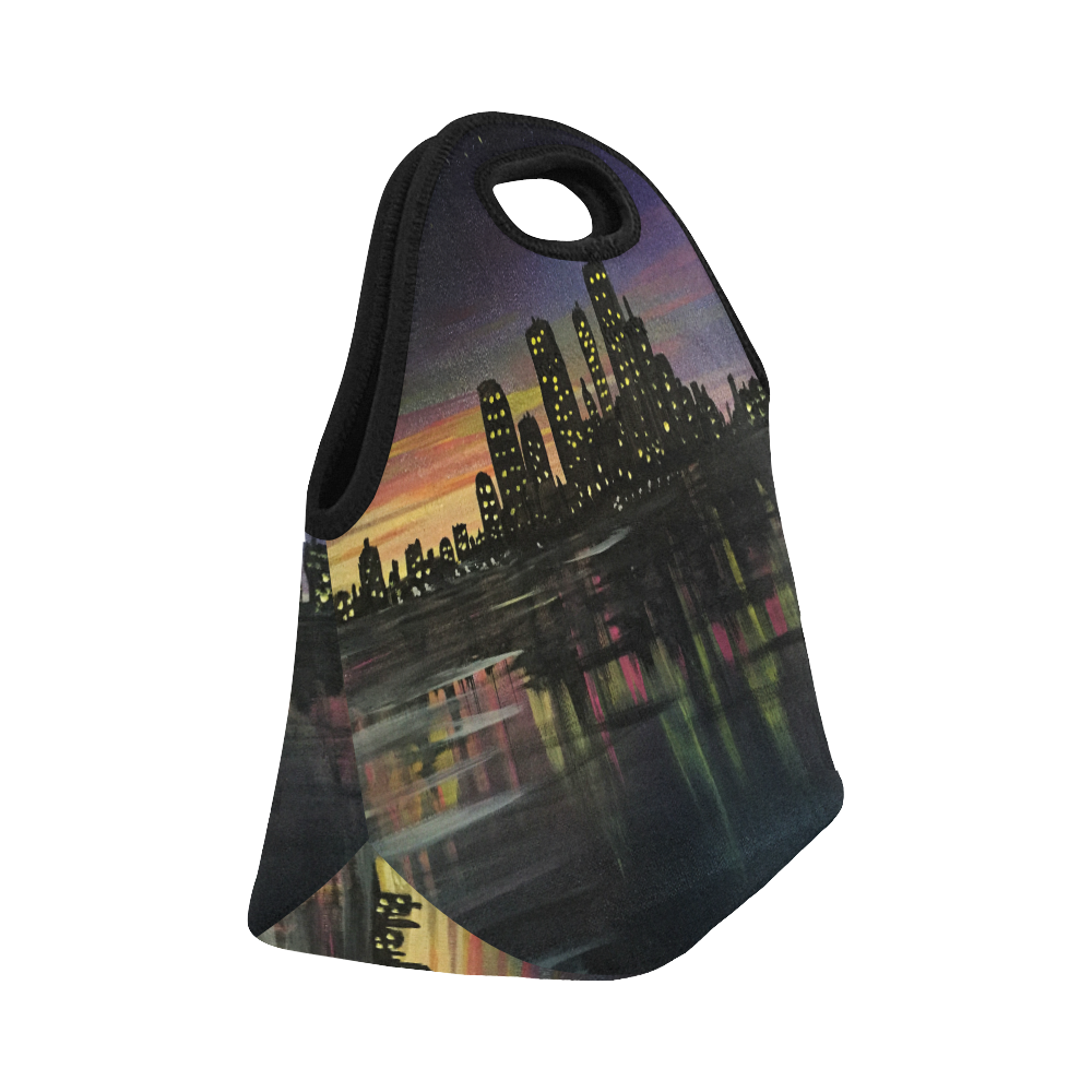 City Lights Neoprene Lunch Bag/Small (Model 1669)