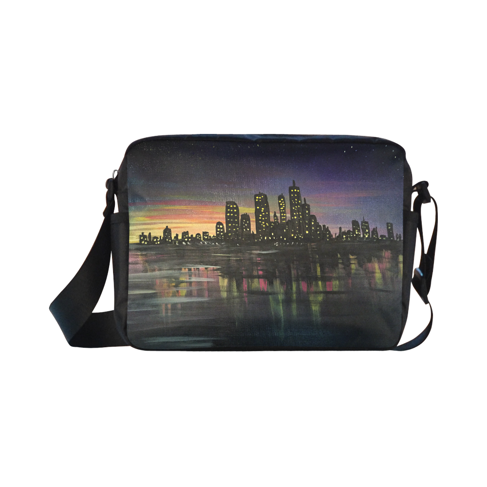 City Lights Classic Cross-body Nylon Bags (Model 1632)