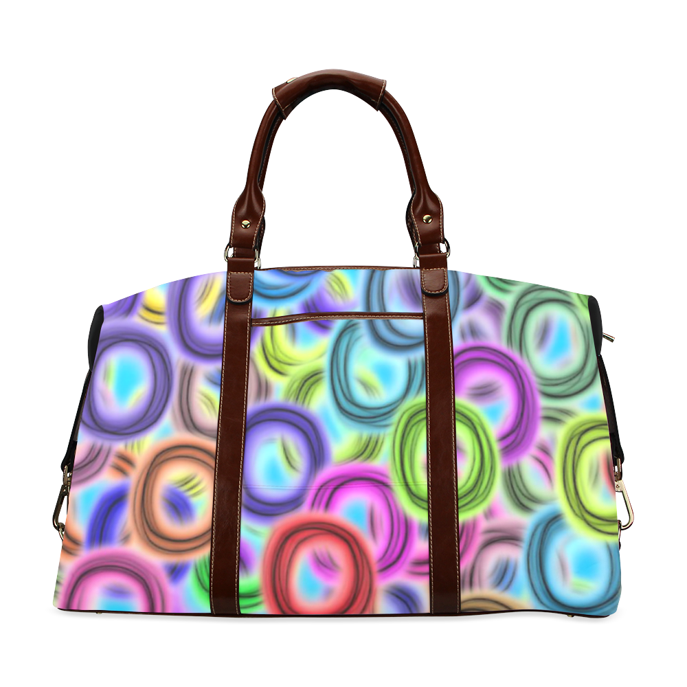 Colorful ovals Classic Travel Bag (Model 1643) Remake