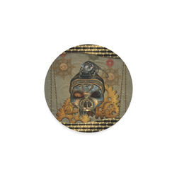 Awesome steampunk skull Round Coaster