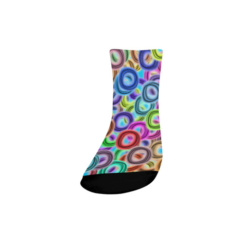 Colorful ovals Quarter Socks