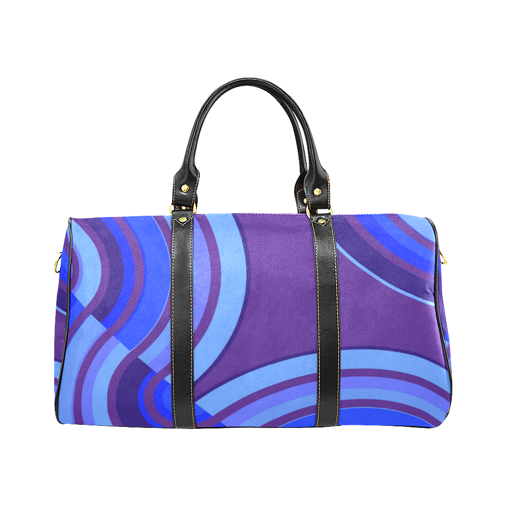 purple curve New Waterproof Travel Bag/Large (Model 1639)