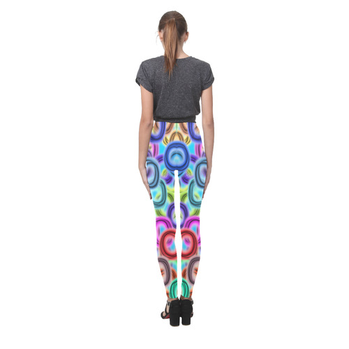 Colorful ovals Cassandra Women's Leggings (Model L01)