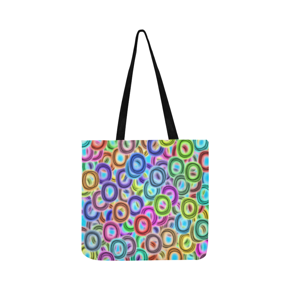 Colorful ovals Reusable Shopping Bag Model 1660 (Two sides)