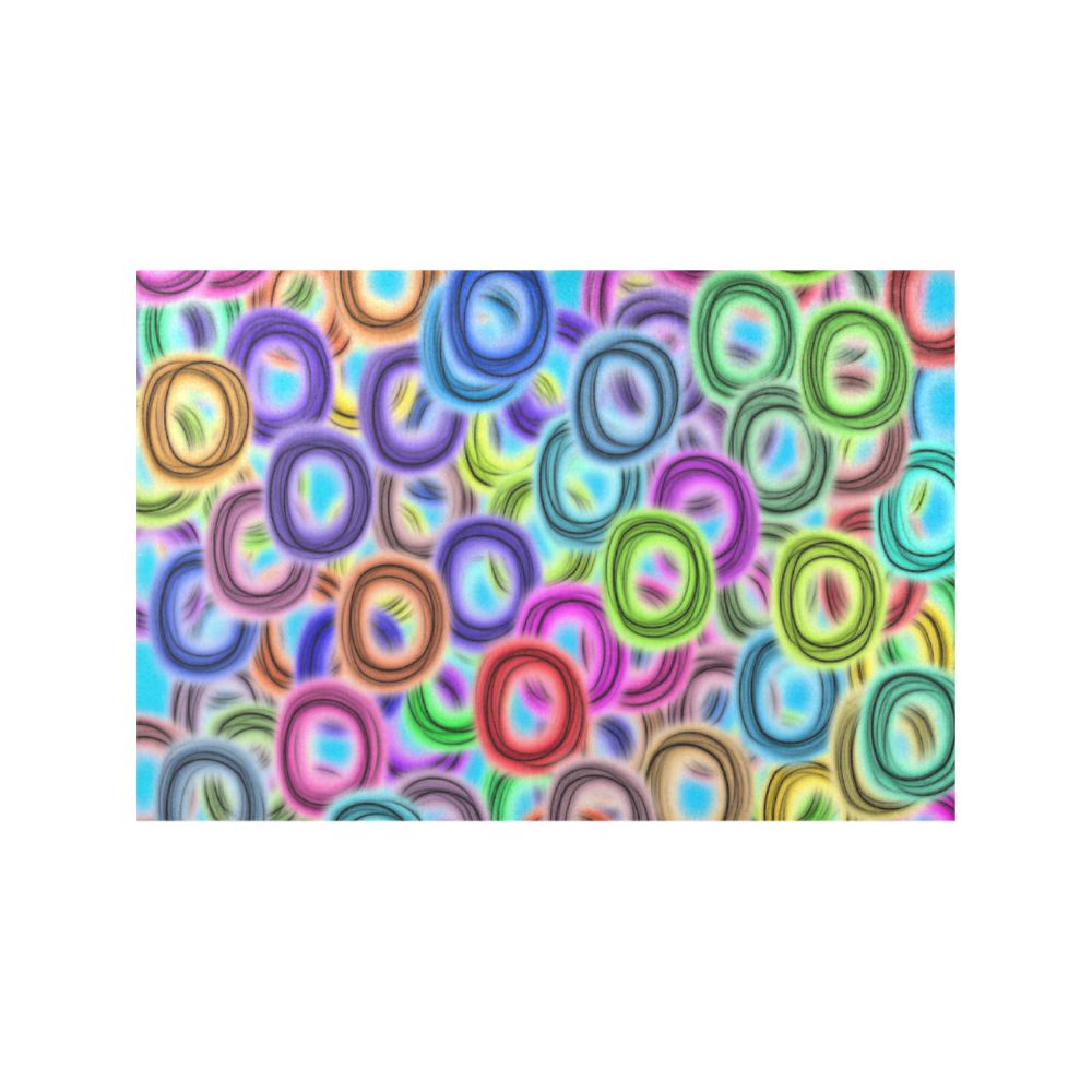 Colorful ovals Placemat 12’’ x 18’’ (Set of 4)