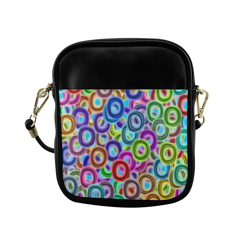 Colorful ovals Sling Bag (Model 1627)
