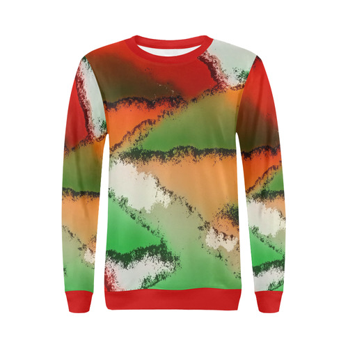 abstract fantasy 29A by FeelGood All Over Print Crewneck Sweatshirt for Women (Model H18)