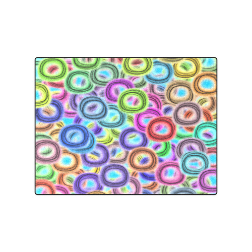 Colorful ovals Blanket 50"x60"
