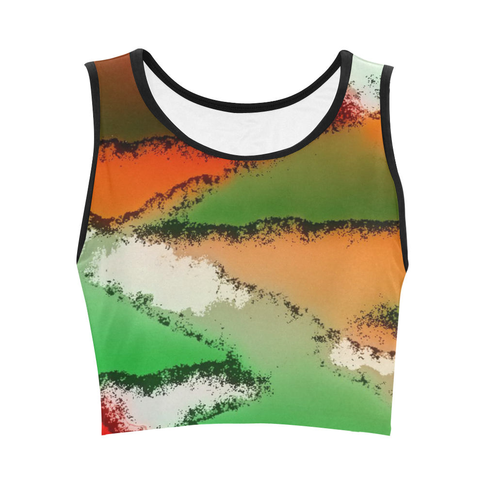 abstract fantasy 29A by FeelGood Women's Crop Top (Model T42)