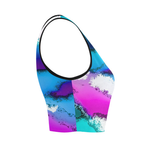 abstract fantasy 29B by FeelGood Women's Crop Top (Model T42)