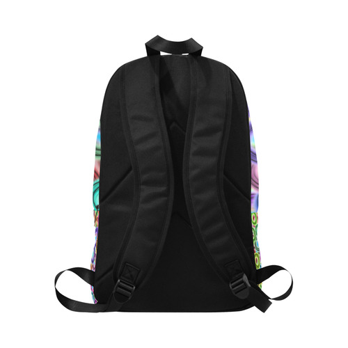 Colorful ovals Fabric Backpack for Adult (Model 1659)