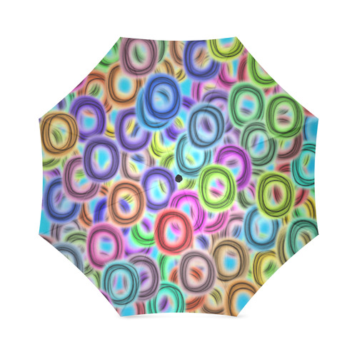 Colorful ovals Foldable Umbrella (Model U01)