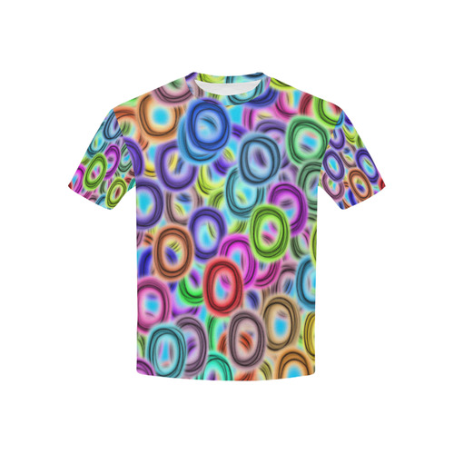 Colorful ovals Kids' All Over Print T-shirt (USA Size) (Model T40)