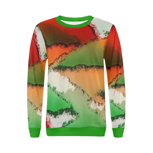 abstract fantasy 29A by FeelGood All Over Print Crewneck Sweatshirt for Women (Model H18)