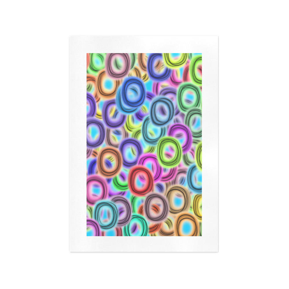 Colorful ovals Art Print 13‘’x19‘’