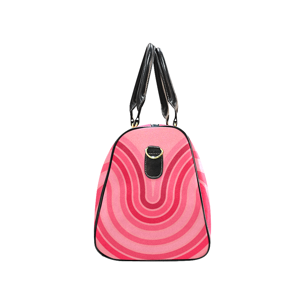 pink Curve New Waterproof Travel Bag/Large (Model 1639)