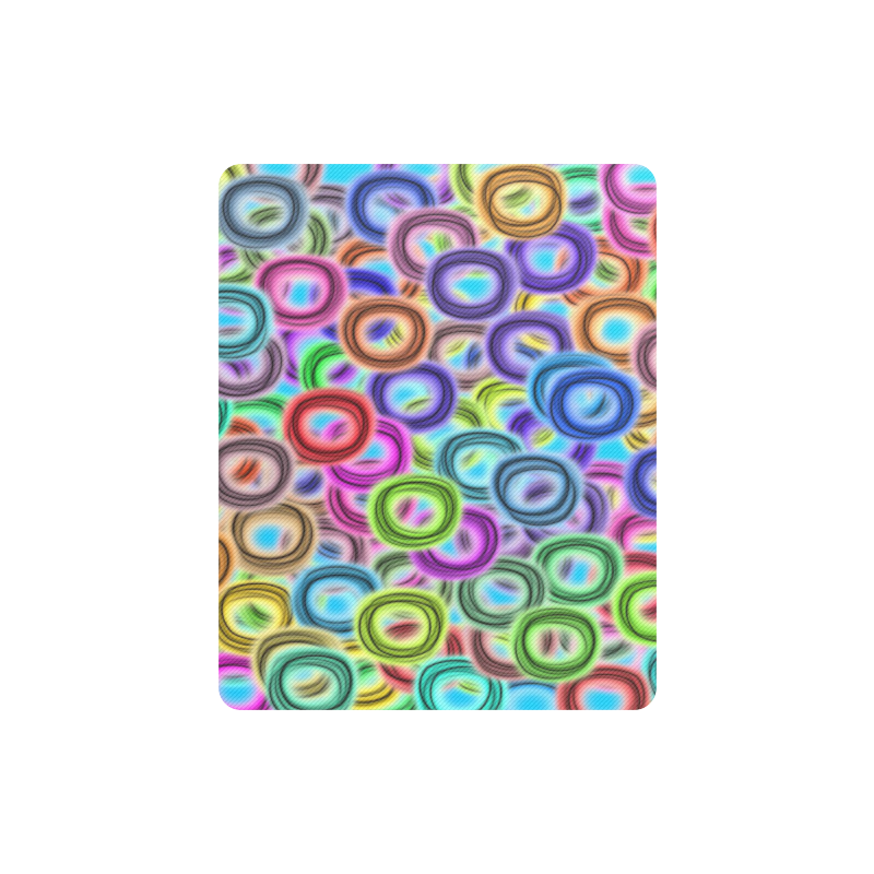 Colorful ovals Rectangle Mousepad