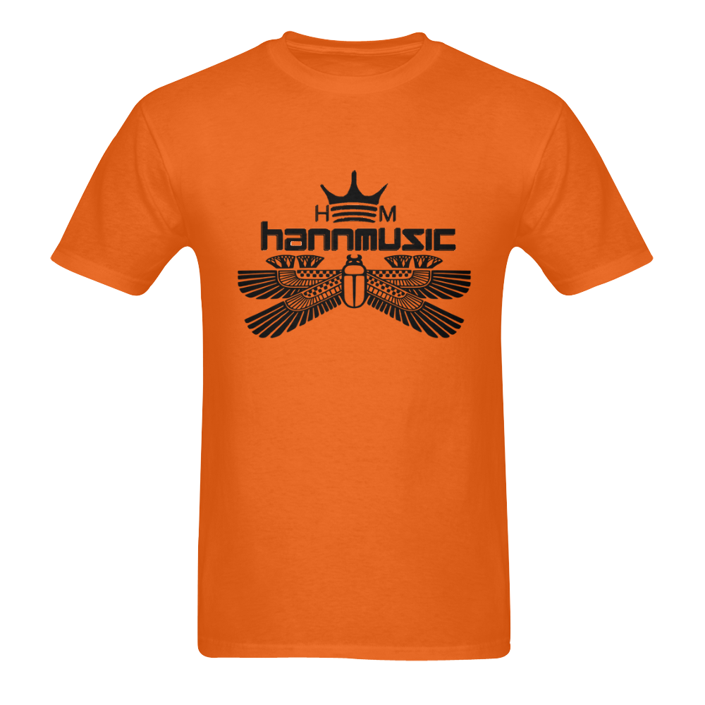 HANNMUSIC FLY ORANGE TEE Men's T-Shirt in USA Size (Two Sides Printing)