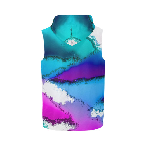 abstract fantasy 29B by FeelGood All Over Print Sleeveless Zip Up Hoodie for Men (Model H16)