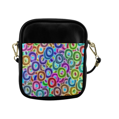 Colorful ovals Sling Bag (Model 1627)