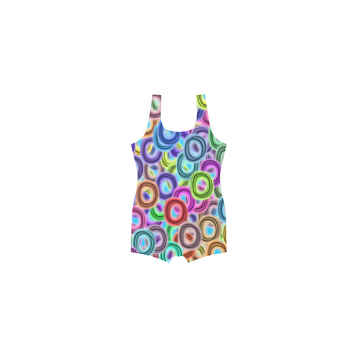 Colorful ovals Classic One Piece Swimwear (Model S03)