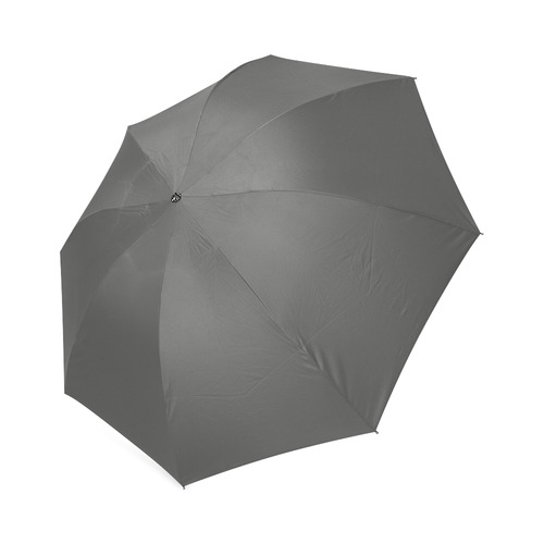 Camo Color Solid Dark Gray Foldable Umbrella (Model U01)