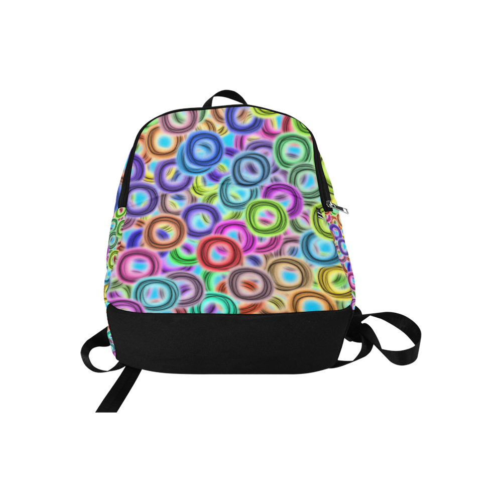 Colorful ovals Fabric Backpack for Adult (Model 1659)