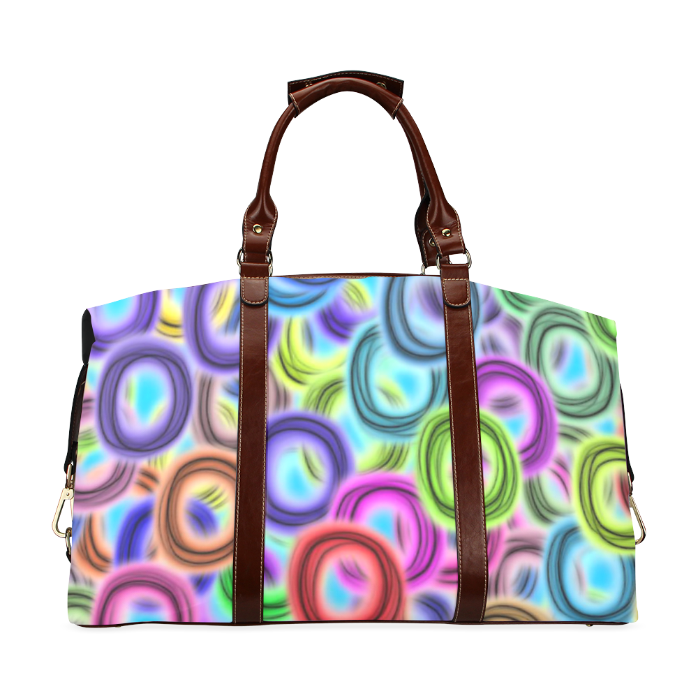 Colorful ovals Classic Travel Bag (Model 1643) Remake