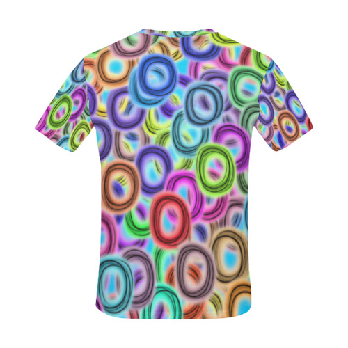 Colorful ovals All Over Print T-Shirt for Men (USA Size) (Model T40)