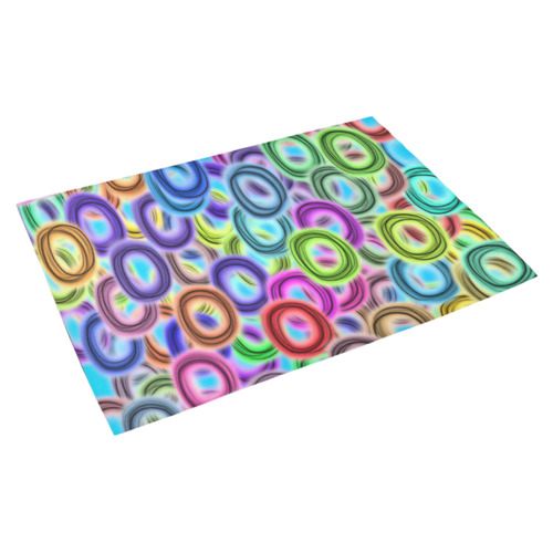 Colorful ovals Azalea Doormat 30" x 18" (Sponge Material)
