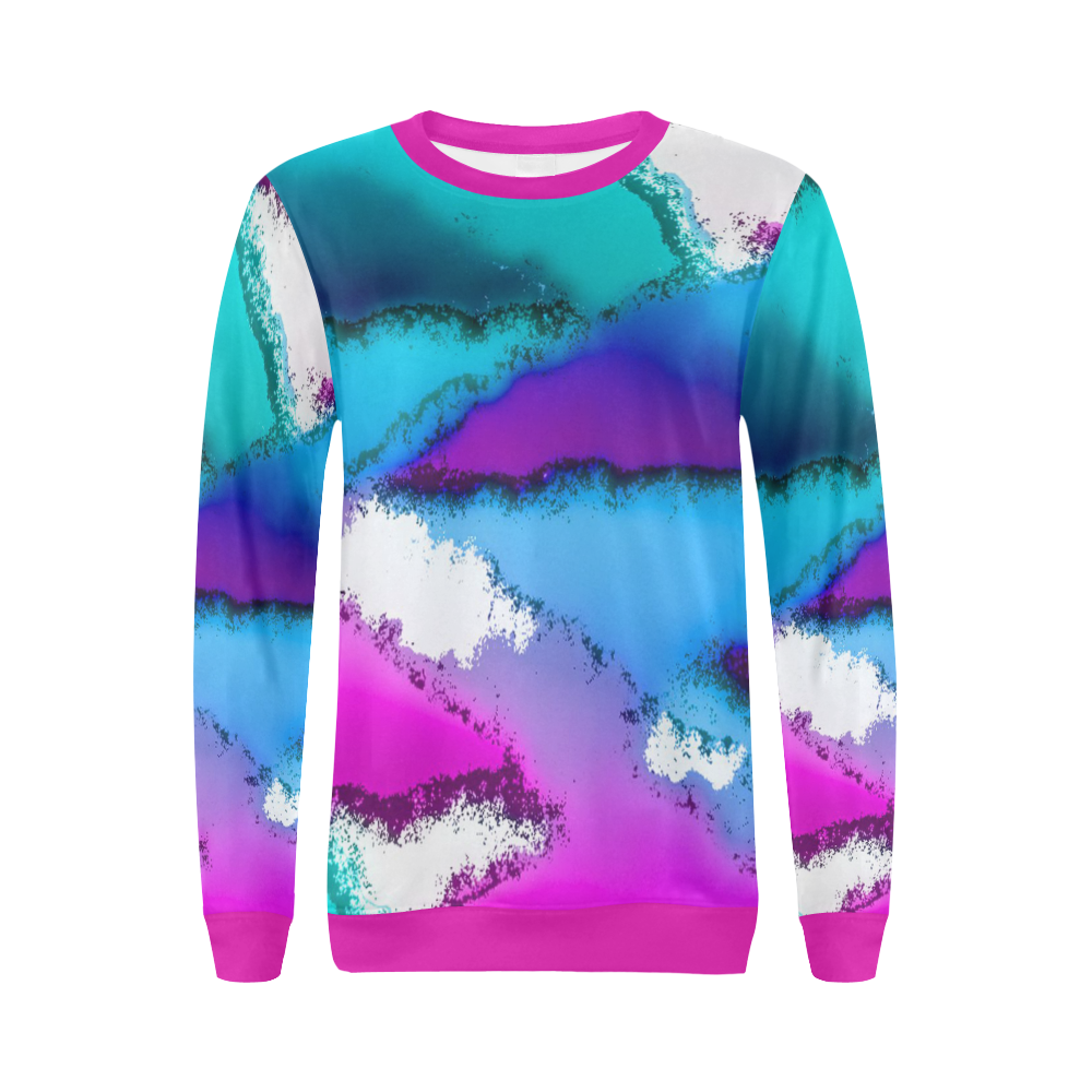 abstract fantasy 29B by FeelGood All Over Print Crewneck Sweatshirt for Women (Model H18)