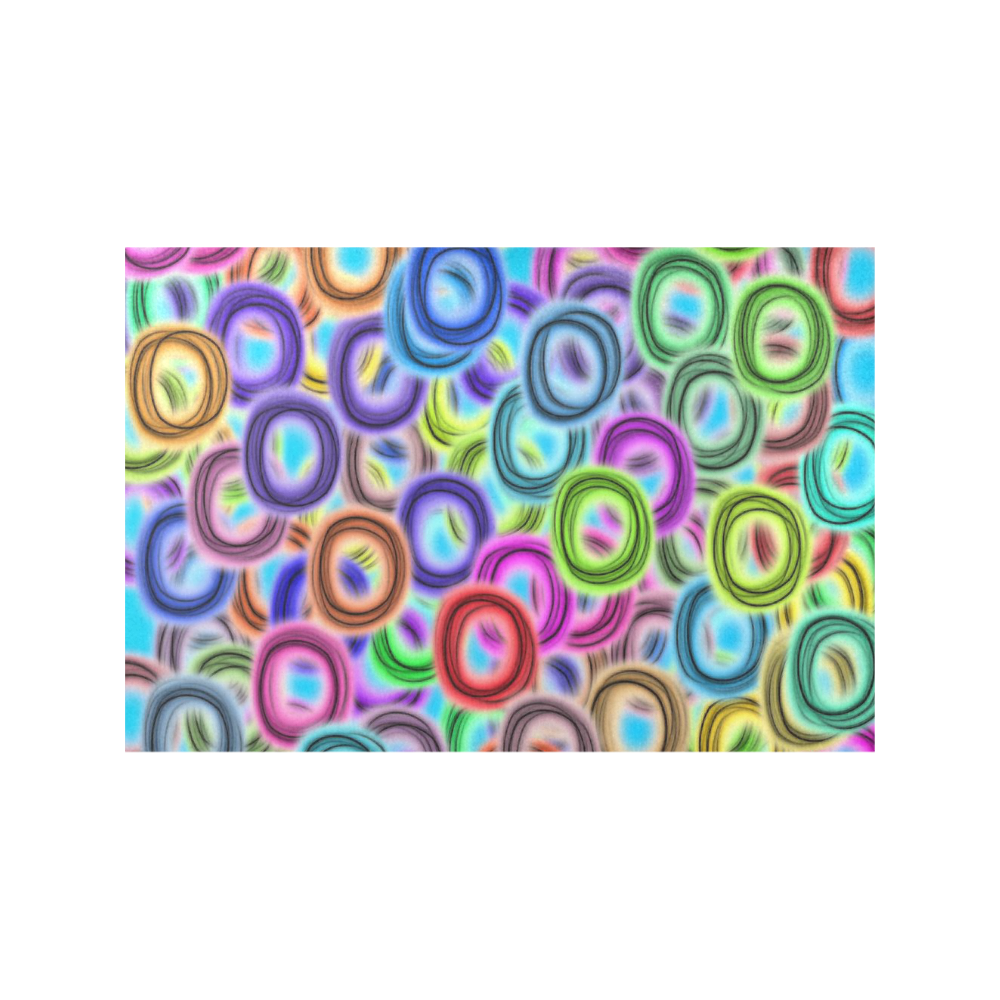 Colorful ovals Placemat 12''x18''