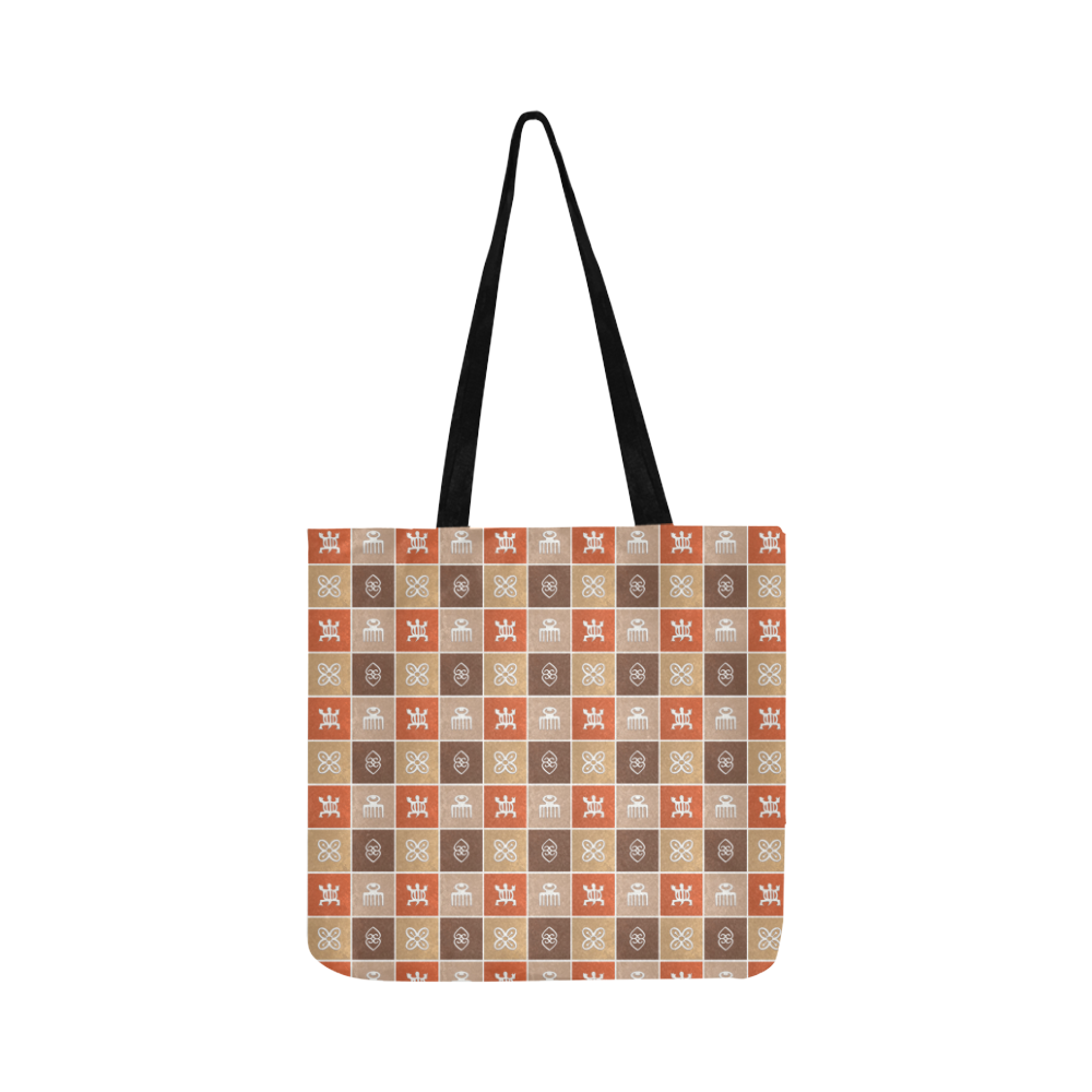ethnic african pattern.Adinkra simbols. Reusable Shopping Bag Model 1660 (Two sides)