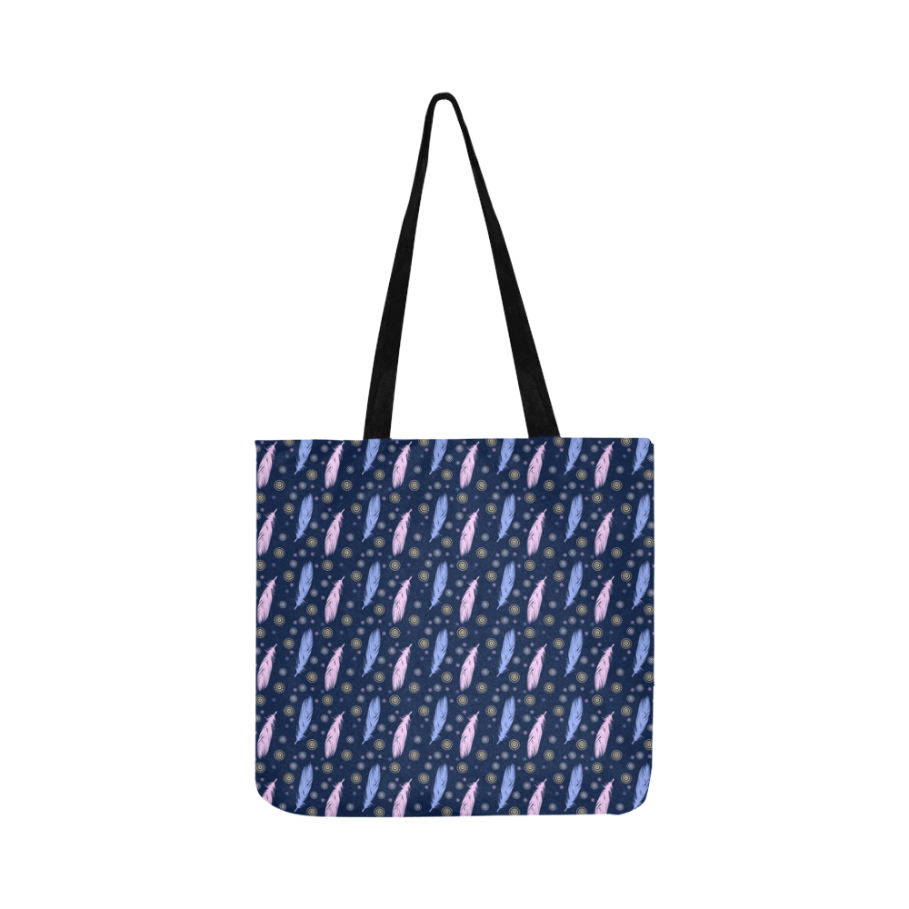 boho style feathers pattern. Reusable Shopping Bag Model 1660 (Two sides)