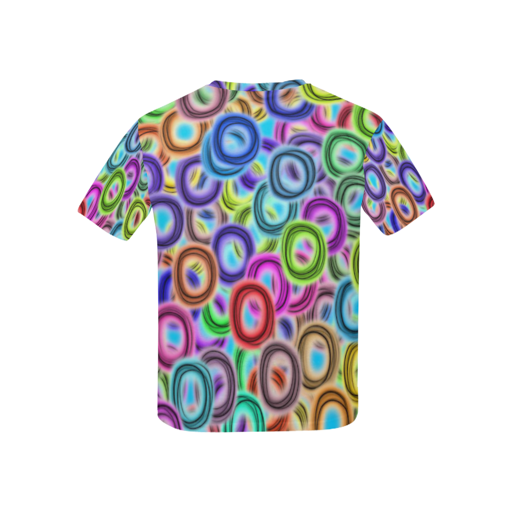 Colorful ovals Kids' All Over Print T-shirt (USA Size) (Model T40)