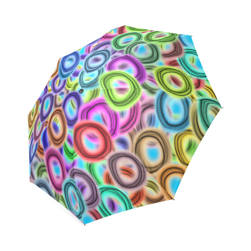 Colorful ovals Foldable Umbrella (Model U01)