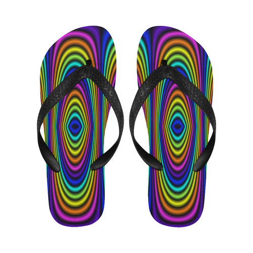 O rainbow Flip Flops for Men/Women (Model 040)